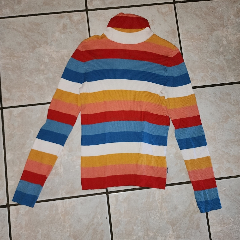 Colorful Striped Women's Vintage Wrangler Sweater Size S